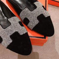 Hermes Women Roxane Mule Shoes Black