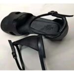 Hermes Women Santorini Sandal in Epsom Calfskin-Black - Image 8