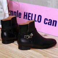 Hermes Women Shoes Neo Ankle Boot-Black