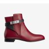 Hermes Women Shoes Neo Ankle Boot-Maroon