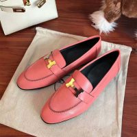 Hermes Women Shoes Paris Loafer-Pink