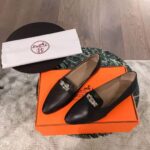 Hermes Women Pegase Ballerina in Calfskin-Black - Image 4