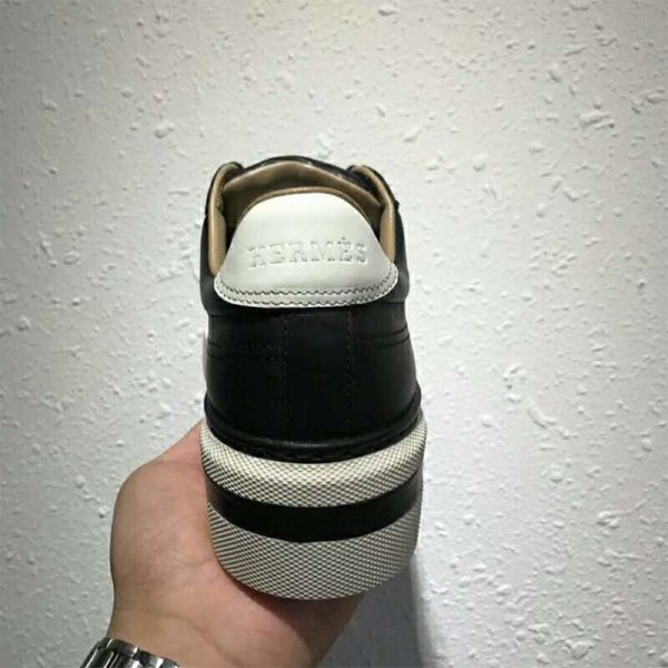 Hermes Women Shoes Polo Sneaker-Black (1)