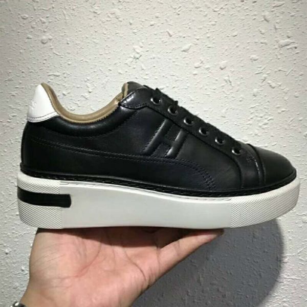 Hermes Women Shoes Polo Sneaker-Black (2)