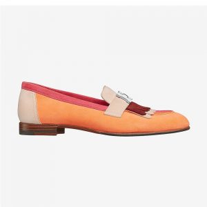 Hermes Women Shoes Royal Loafer-Pink