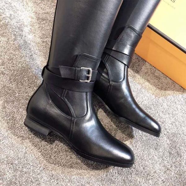 Hermes Women Shoes Soria Boot-Black (1)