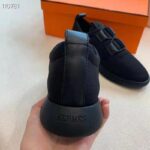 Hermes Women Team Sneaker Double-Sided Technical Mesh Elasticated Laces-Black – Image 9