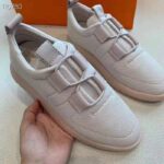 Hermes Women Team Sneaker Double-Sided Technical Mesh Elasticated Laces-White – Bild 6