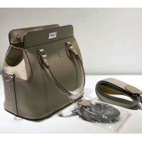 Hermes Women Toolbox 26 Bag in Calfskin Leather-Silver
