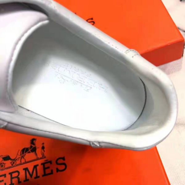 Hermes Women Trail Sneaker in Calfskin-White (4)