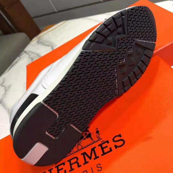 Hermes Women Trail Sneaker in Calfskin-White (5)