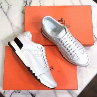 Hermes Women Trail Sneaker in Calfskin-White