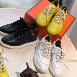 Hermes Women Turn Sneaker in Calfskin Saddle Stitch Detail-Black - immagine 9