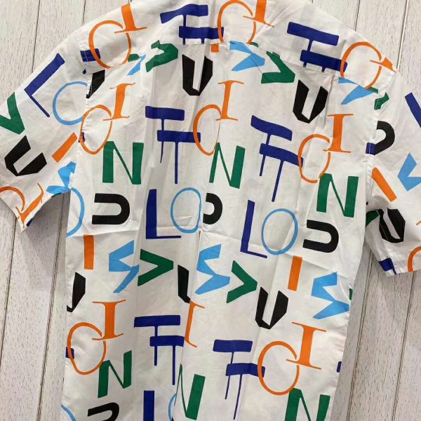 Louis Vuitton LV Men LV Electric Regular DNA Short-Sleeved Shirt (9)