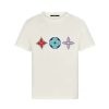 Louis Vuitton LV Men Multicolor Monogram Printed T-Shirt-White
