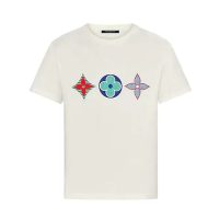 Louis Vuitton LV Men Multicolor Monogram Printed T-Shirt-White (5)
