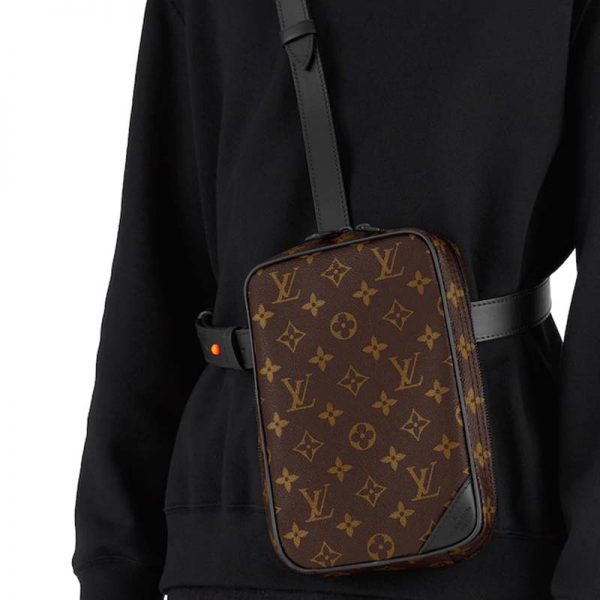 Louis Vuitton LV Men Utility Side Bag Monogram Coated Canvas - LULUX