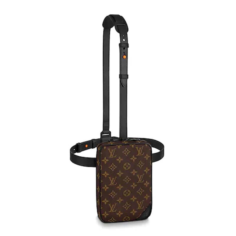 Louis Vuitton LV Men Utility Side Bag Monogram Coated Canvas - LULUX