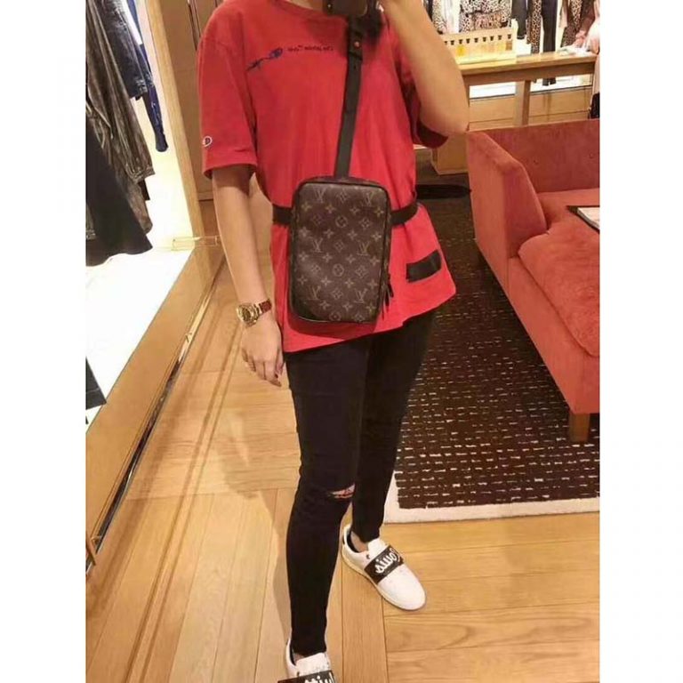 Louis Vuitton LV Men Utility Side Bag Monogram Coated Canvas LULUX