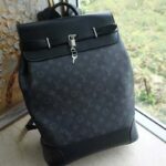 Louis Vuitton LV Unisex City Steamer Backpack Monogram Eclipse Canvas - immagine 2