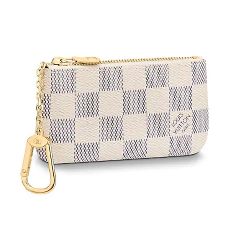 Louis Vuitton Key Pouch Damier Azur Canvas GHW