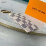 Louis Vuitton LV Unisex Key Pouch Damier Azur Canvas-Grey - Image 6