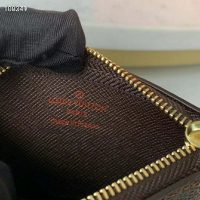 Louis Vuitton LV Unisex Key Pouch Damier Ebene Canvas-Brown