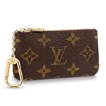 Portachiavi unisex Louis Vuitton LV in tela monogramma iconica - Marrone