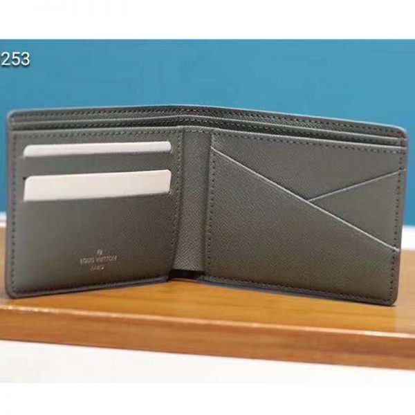 Louis Vuitton LV Unisex Multiple Wallet Damier Graphite Canvas-Grey (9)