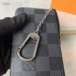 Louis Vuitton LV Unisex Pochette Clé Key Pouch Damier Graphite Canvas - Imagen 8