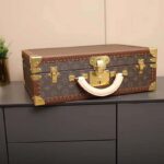 Louis Vuitton LV Unisex President Suitcase in Monogram Canvas-Brown - Image 3