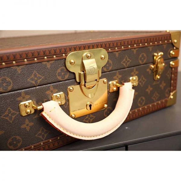 Louis Vuitton LV Unisex President Handbag in Monogram Canvas-Brown (3)