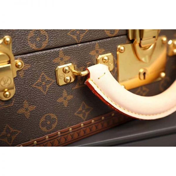 Louis Vuitton LV Unisex President Handbag in Monogram Canvas-Brown (4)