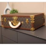 Louis Vuitton LV Unisex President Suitcase in Monogram Canvas-Brown - Image 5