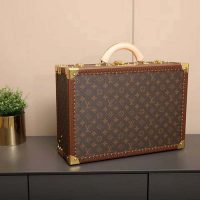 Louis Vuitton LV Unisex President Handbag in Monogram Canvas-Brown