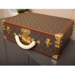 Louis Vuitton LV Unisex President Suitcase in Monogram Canvas-Brown - Image 4