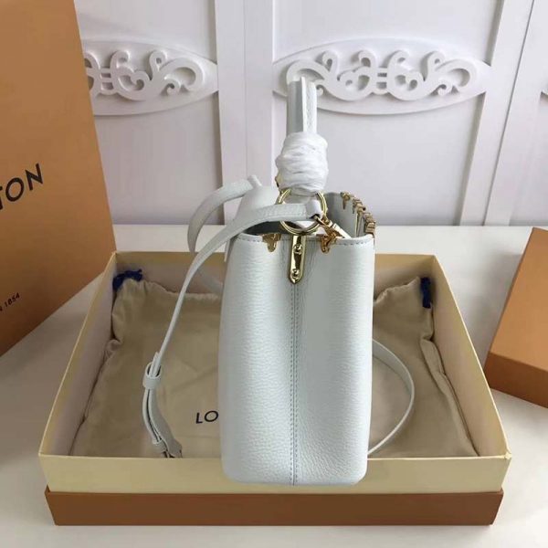 Louis Vuitton LV Women Capucines BB Handbag Taurillon Leather-White (3)