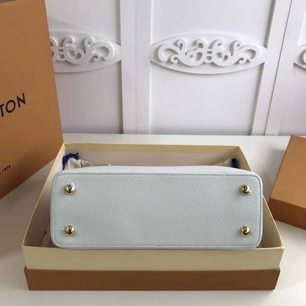 Louis Vuitton LV Women Capucines BB Handbag Taurillon Leather-White (5)