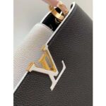 Louis Vuitton LV Women Capucines PM Handbag Taurillon Leather-Black - Image 5