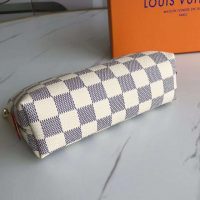 Louis Vuitton LV Women Cosmetic Pouch Damier Azur Canvas-Grey