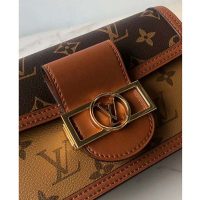 Louis Vuitton LV Women Dauphine Chain Wallet Monogram Canvas-Brown