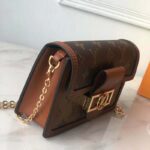 Louis Vuitton LV Women Dauphine Chain Wallet Monogram Canvas-Brown - immagine 4