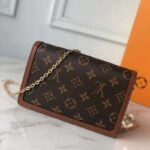 Louis Vuitton LV Women Dauphine Chain Wallet Monogram Canvas-Brown - immagine 6