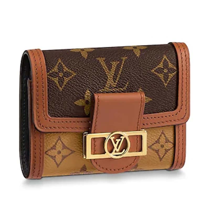 Louis Vuitton LV Women Dauphine Compact Wallet Monogram Canvas-Brown - LULUX