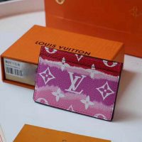 Louis Vuitton LV Women LV Escale Card Holder Monogram Coated Canvas