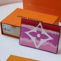 Louis Vuitton LV Women LV Escale Card Holder Monogram Coated Canvas