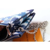 Louis Vuitton LV Women LV Escale Pochette Double Zip-Blue