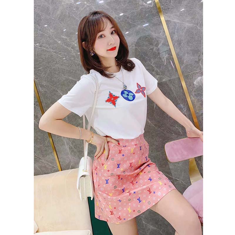 Cheap Pink Flower Louis Vuitton Logo T Shirt, Lv Shirt Women's, Unique  Mothers Day Gifts - Wiseabe Apparels