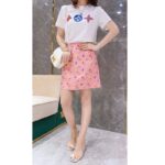 Louis Vuitton LV Women Multicolor Monogram Printed T-Shirt-White - Imagen 12