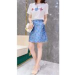 Louis Vuitton LV Women Multicolor Monogram Printed T-Shirt-White - Imagen 3